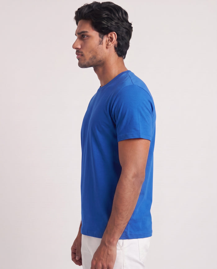 Blue Organic Cotton Crew Relaxed Fit alternate view