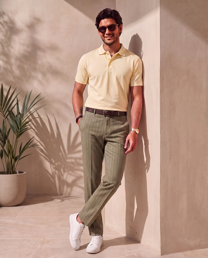 Cream Organic Cotton Polo