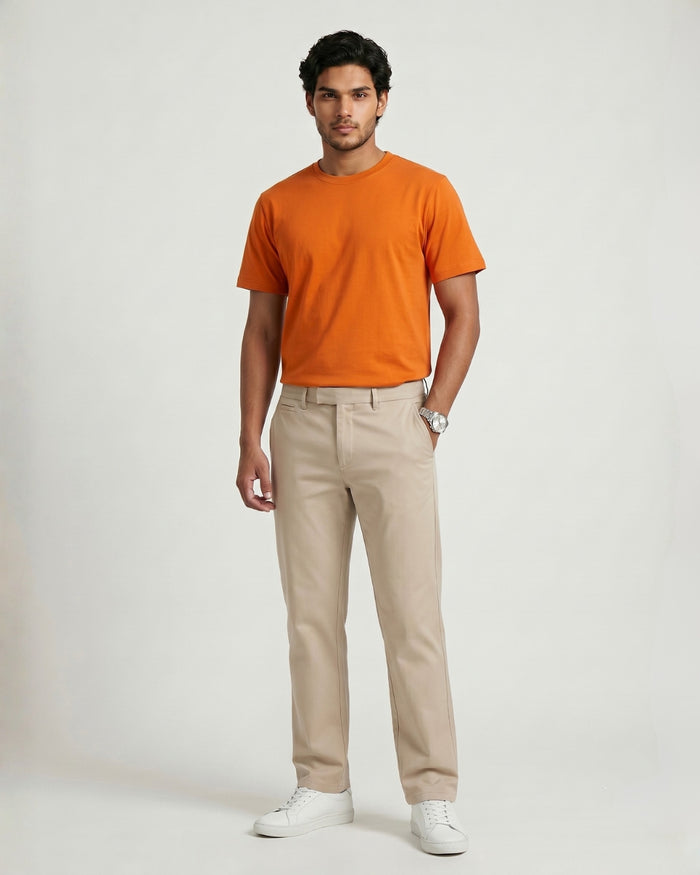 Rust Organic Cotton Crew Relaxed Fit alternate view
