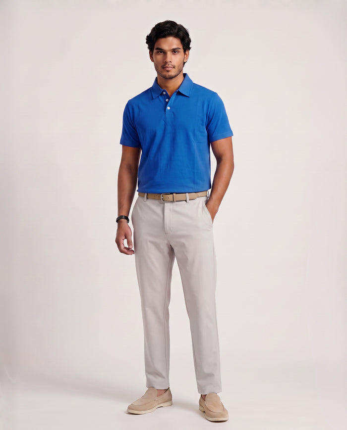 Blue Organic Cotton Polo alternate view