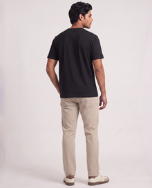 Black Organic Cotton Crew Regular Fit