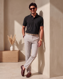 Black  Organic Cotton Polo