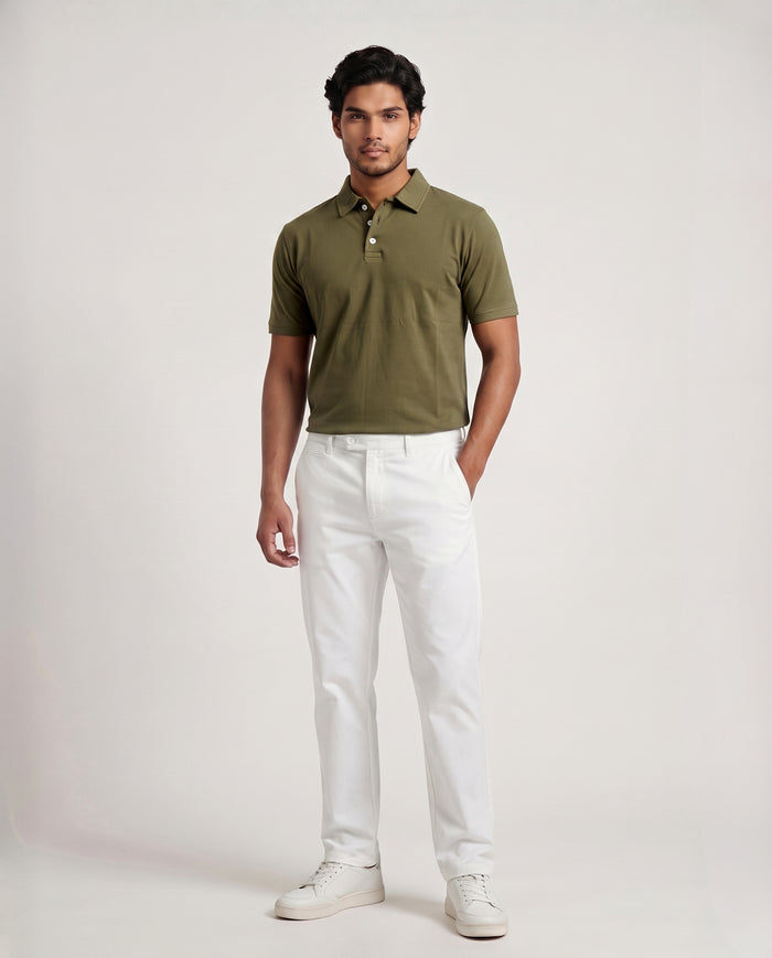Olive Organic Cotton Polo alternate view