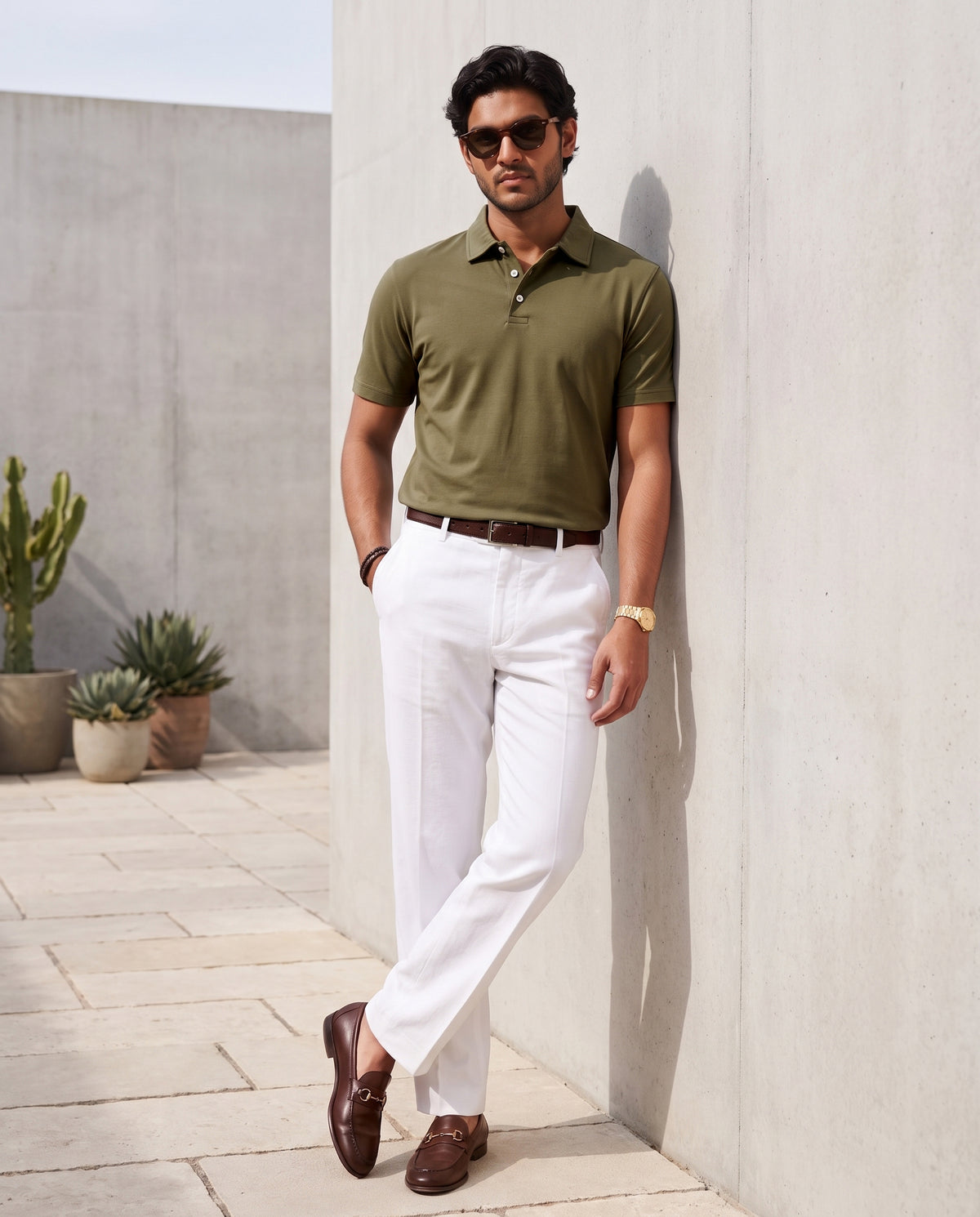 Olive Organic Cotton Polo