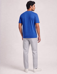Blue Organic Cotton Crew Regular Fit
