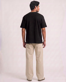 Black Organic Cotton Crew Relaxed Fit